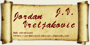Jordan Vreljaković vizit kartica